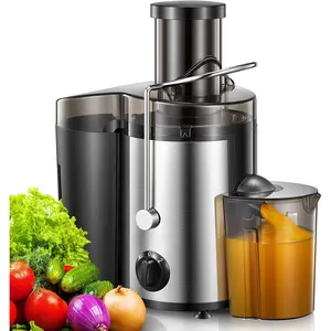 Juicer Machine with 3-Speed Centrifugal Extractor Motor Stainless Steel Easy Clean Cold Press Juicer for Fruits & Veggies