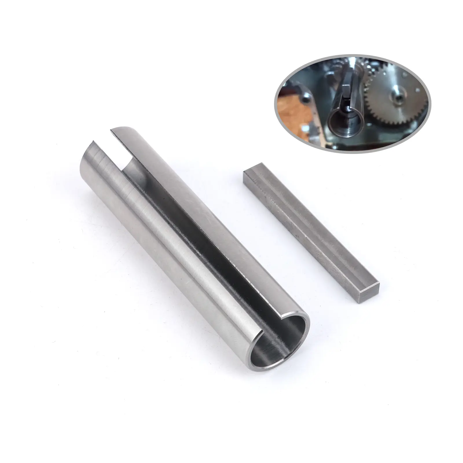 3mirrors Stainless Steel Crankshaft Sleeve Adapter - 5/8” X 3/4" X 3"" Gas Engine Pulley Part, 3/16" Key, Works with Gas Engine Crank Shafts, Fits Predator 9500 Inverter Generator