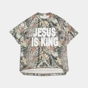 JESUS IS KING Camo Heavy Tee