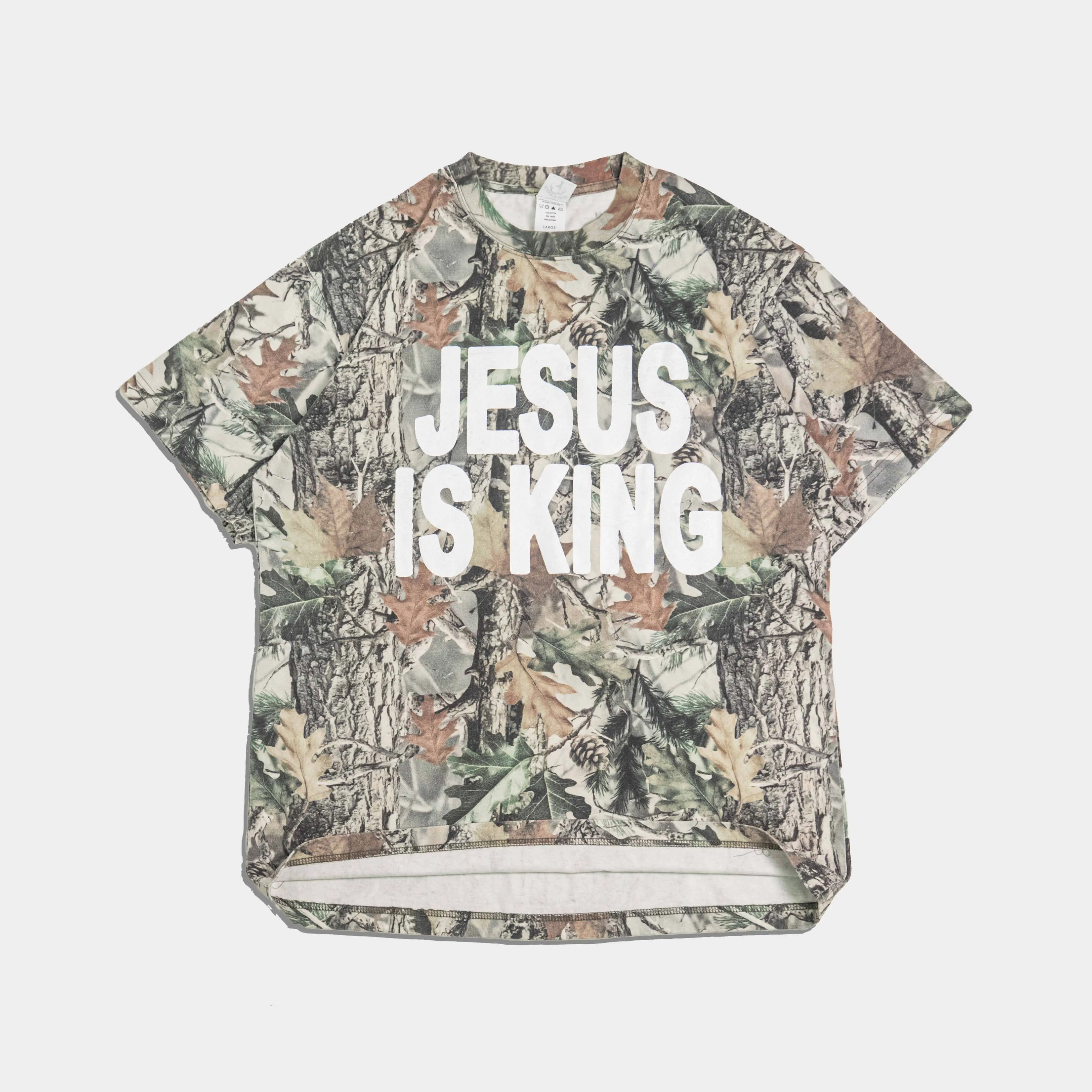 JESUS IS KING Camo Heavy Tee