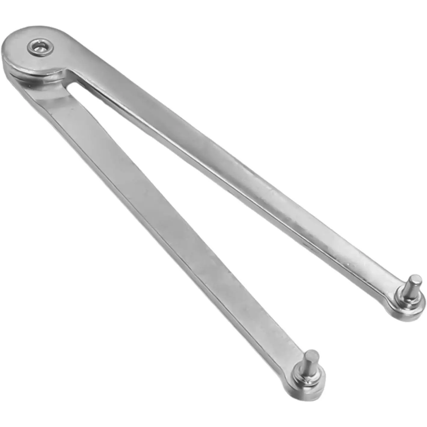 1 x Adjustable Angle Grinder Pin Spanner Wrench - Metal Steel Hardware Tool for Angle Grinder Backing Pads, Round Drilled-Hole Nuts, Round Nuts