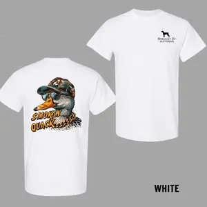 [100% Cotton] Unisex🦆 Smokin' Quack Duck T-shirt, Bold Summer Streetwear with Full-Color Retro Duck Graphic, Trendy Graphic Tee, Comfortable Fit, Perfect for Men & Women, Casual Wear, Soft Breathable Fabric Fits