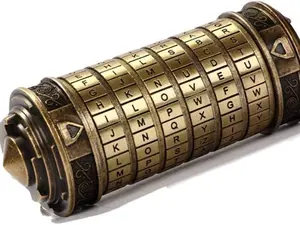 Cryptex Da Vinci Code Mini Cryptex Lock Puzzle Boxes with Hidden Compartments Anniversary Valentine's Day Romantic Birthday Gifts for Her Gifts for Girlfriend Box for Men