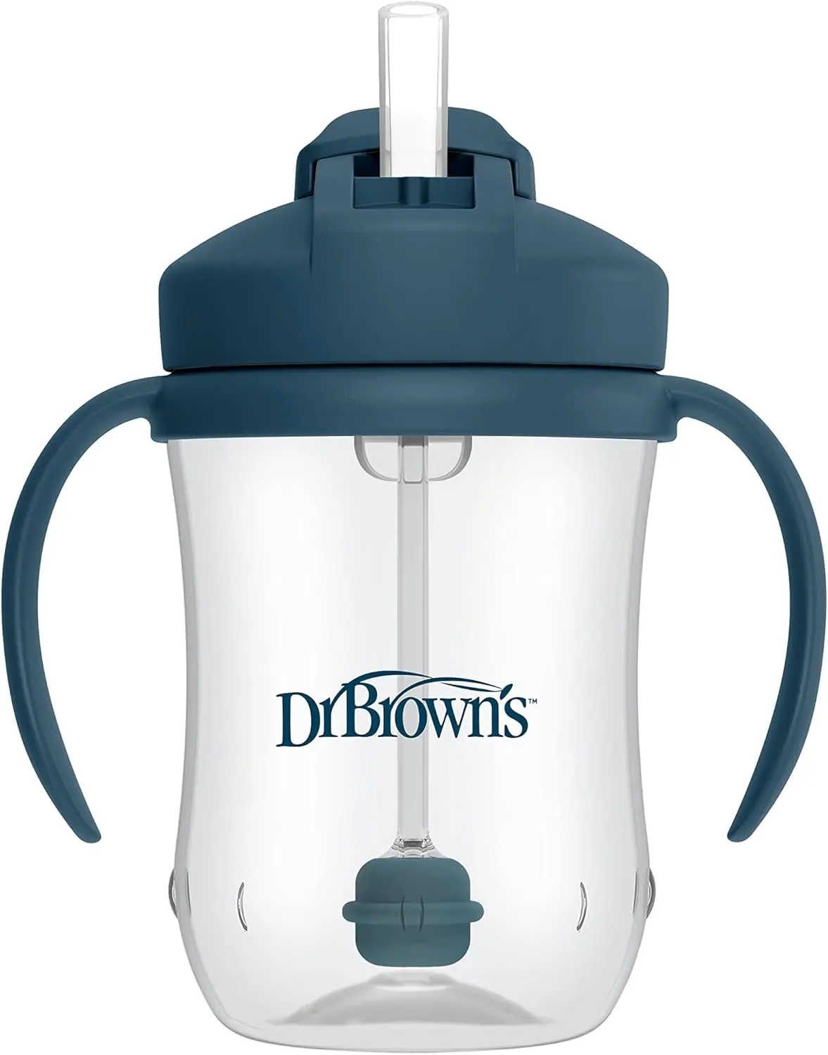 Baby's First Straw Cup, Training Cup with Weighted Straw, 9 oz/270 mL, BPA-free, 6m+, Dark Blue, 1-Pack