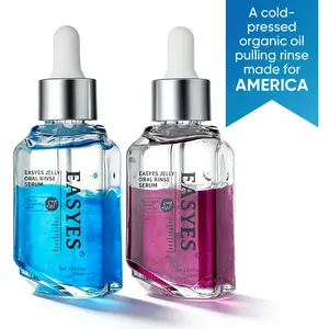 【Easyes】Mouthwash Set – Blue Day & Pink Night Mouthwash for Adults Mint Mouthwash Fresh Breath Mouthwash Fluoride Free Mouthwash Sleek Design Daily Social Essential On-the-Go Fresh 50ml -SW