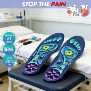Insoles for Foot Pain Relief, 220+ lbs Support for Plantar Fasciitis, High Arches, Flat Feet, Shock Absorbing, Arch Support, Anxiety & Migraine Relief, Reduces Fatigue for Work & Running, Comfort for Men & Women, Helps with Neuropathy & Swelling