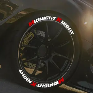 Car Tire Letter Sticker for 4 Tires, Waterproof Car Tire Sticker, Car Exterior Decoration Accessories for Car Tire Styling, Wheel Decal