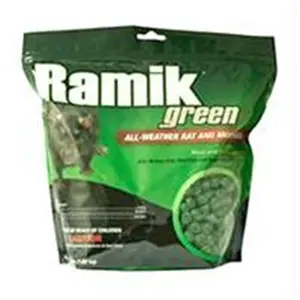 212 MAIN Rodenticide Green Nuggets Pouch, 4 lb Pest Control, Indoor, Outdoor, All-Weather for Wet and Damp Areas, 003-116336