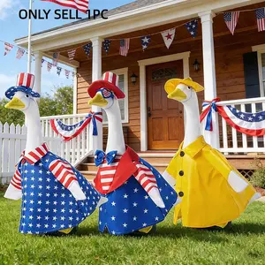 Easter Independence Day Graduation Porch Goose Clothes Egg Rabbit Print, All Seasons Decorations, Holiday Decorations