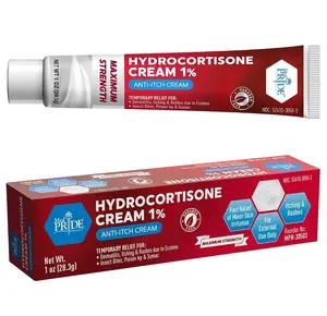 MED Pride Hydrocortisone Cream 1%, 1 oz – Maximum Strength Anti-Itch & Anti-Inflammatory Treatment for Eczema, Dermatitis, Rashes, Poison Ivy, Redness & Minor Skin Irritation
