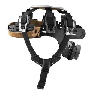 LIFT HDF-22RSC DAX Suspension with Chin Strap - Black & Tan Design with Adjustable Straps and Buckles