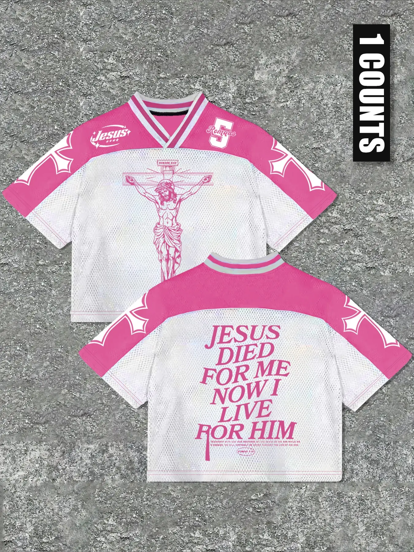 Men's Casual Loose Fit Short Sleeve V Neck Sport T-Shirt, Sports Tee, Jesus Faith Slogan Print, Breathable Mesh Fabric, Street Style, Athletic Tops, Athletic Fashion Activewear, Athletic Sports Clothing, Casual Athletic Apparel, Casual Sportswear