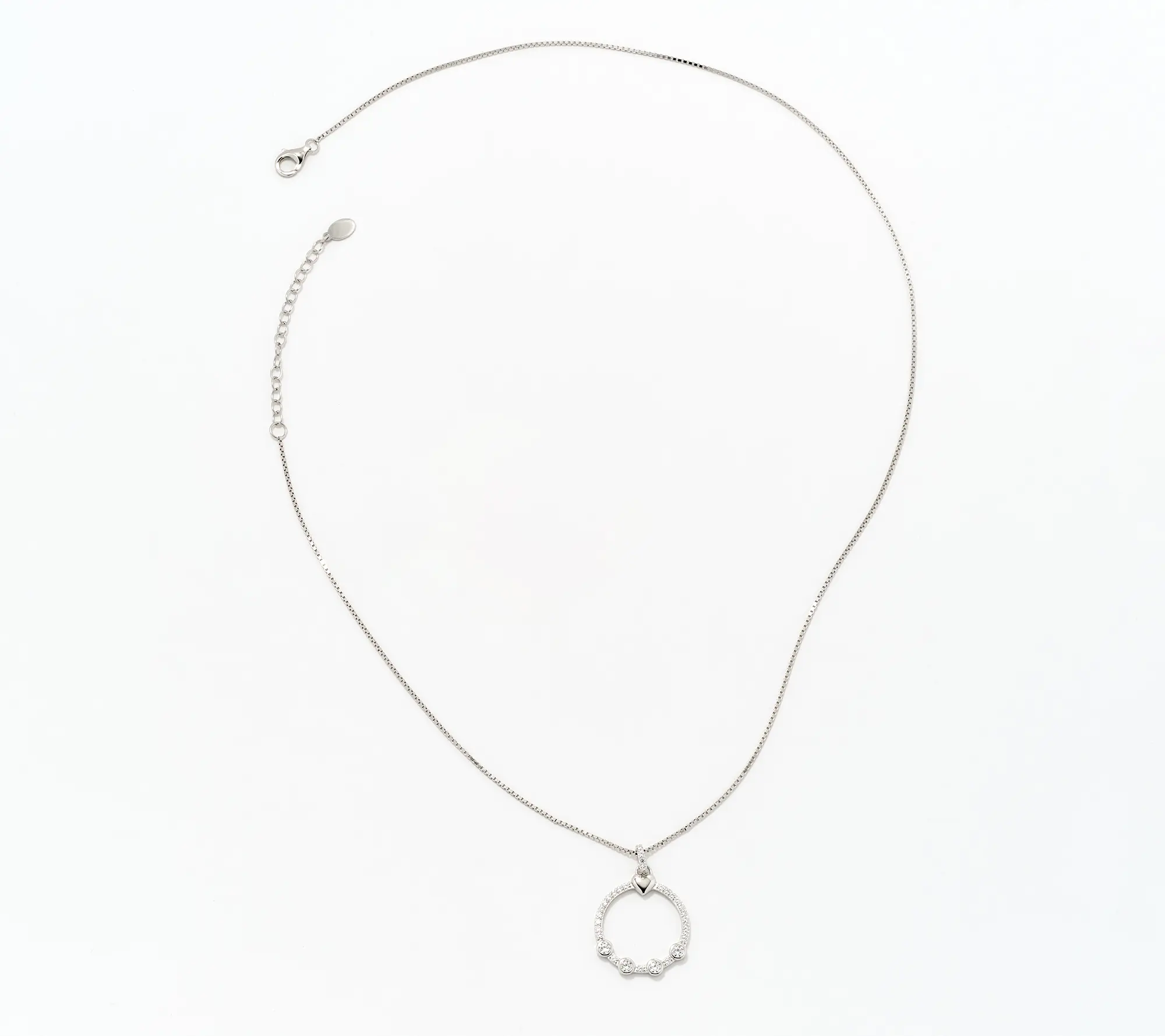 Diamonique x Kathy Levine Charmed Necklace, Sterling Silver