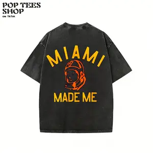 Miami Made Me Cropped Tee - 100% Cotton Unisex Classic Fit Advanced Digital Print Soft Comfortable High-Quality Fabric