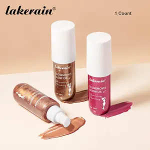 Glowmoves Glow Oil, Body Luminizer, Nourishing Glowy Body Oil with Vitamin E & Coconut Oil, Lightweight Highlight Oil, Non-Greasy Absorption, Non Sticky Glow, Long-Wear Beach Glow, Buildable Radiance for Whole Body, for All Skin Tones, 3 Sun-Kissed Shades