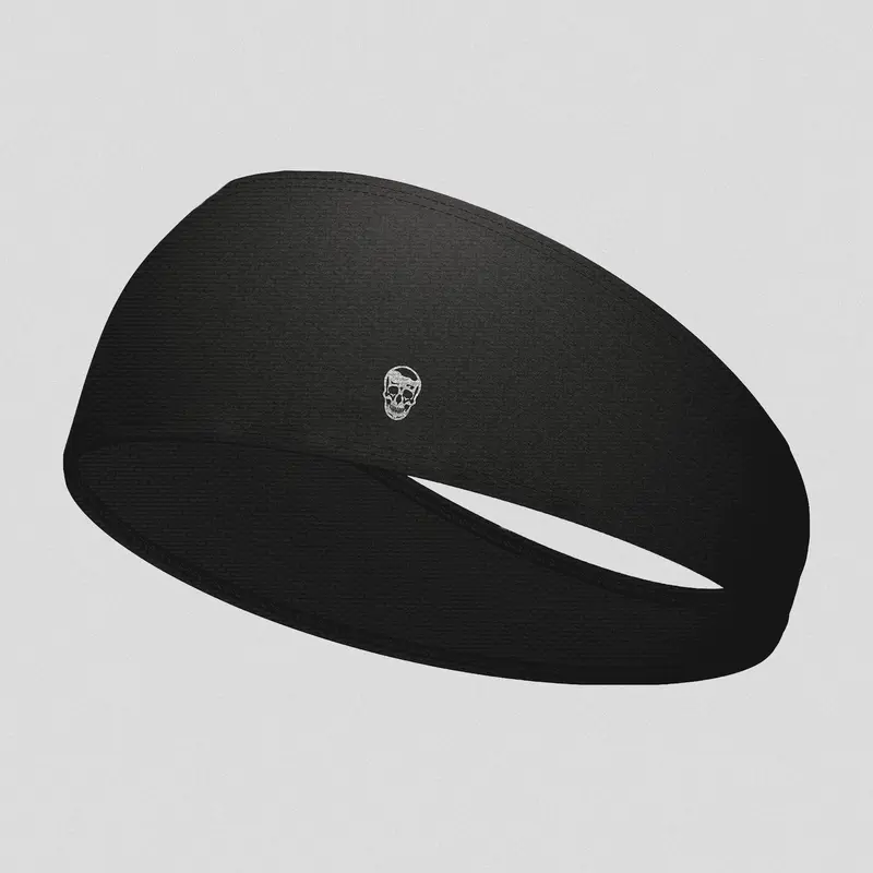 Running Headband - Unisex Four-Way Stretch Running Headband with Breathable and Non-Slip Features, Reflective Logo for Low-Light Runs