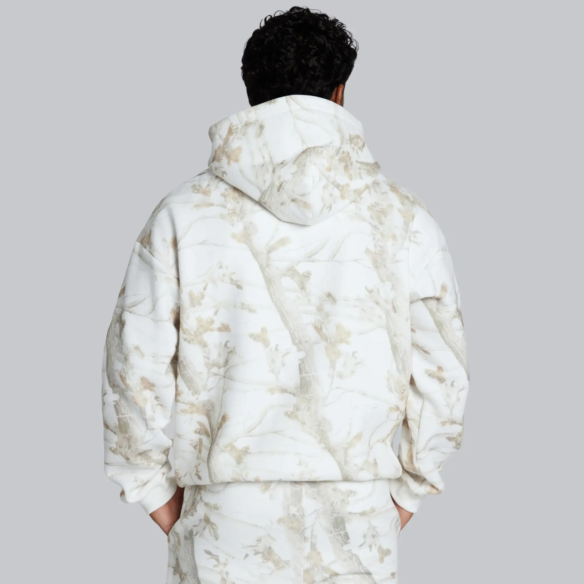 Comfrt | Camo Zip Hoodie | Oversized Camo Full Zip Up Hoodie