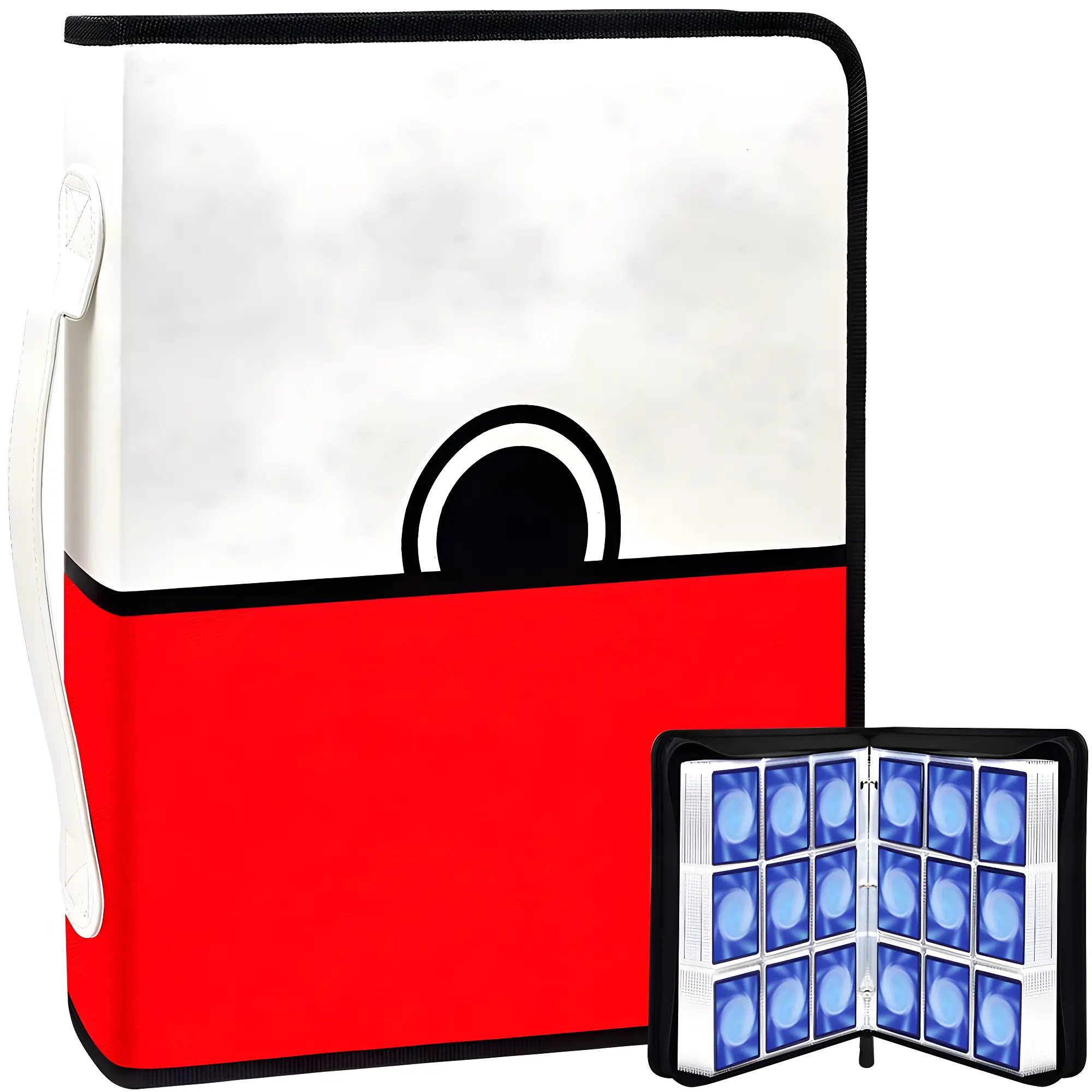 Card Binder for Pokemon Cards Holder - Fits 720 Cards with 40 Removable 9-Pocket Sleeves, 4-Pocket Waterproof Trading Card Collection Folder, TCG Storage Carrying Case with Zipper, Portable Sports Card Display Album, Birthday Gift for Kids & Collectors