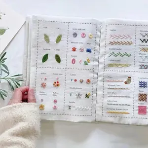 DIY Sewing Tutorial Kit, Portable Handmade Embroidery Partner for Beginners and Experts, Step-By-Step Project Manual, Creative Needle Technique, Embroidery Craft