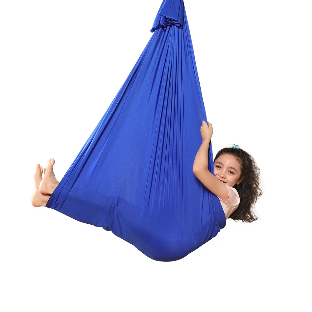 Aerial Yoga Hammock Soft Comfortable Fabric, Adjustable Hanging System, Portable Lightweight, Home & Studio Use, Durable Cozy Hammock