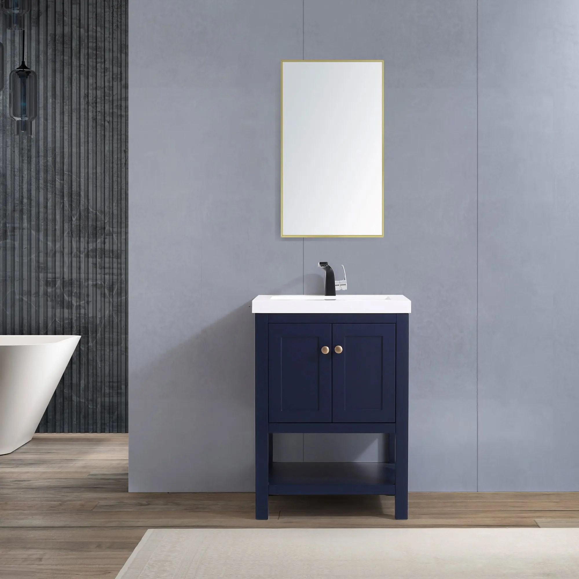 Dowell 24" Bathroom Freestanding Vanity with Two Doors and One Shelves - 035 24 Series