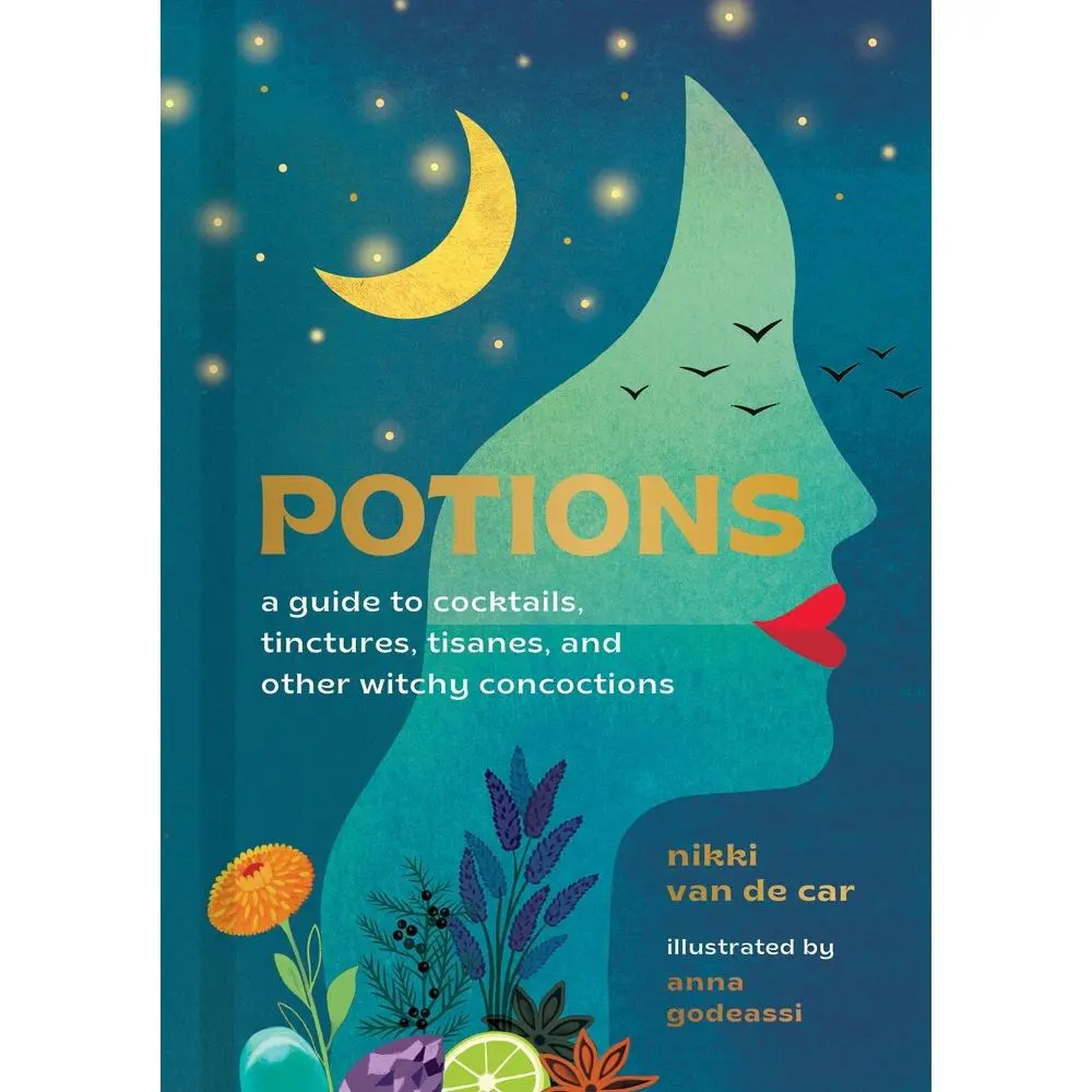 USED Book - Potions: A Guide to Cocktails, Tinctures, Tisanes, and Other Witchy Concoctions by Van De Car, Nikki (Hardcover) - english