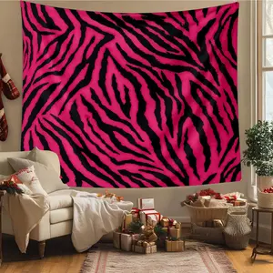Art Tapestry and Zebra Print Tapestry, Bohemian Style Tapestry, Wall Tapestries, Wall Hanging Decor for Home Living Room Bedroom Dormitory, Home Decor Supplies