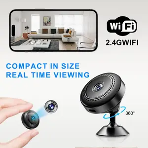 Mini Portable Wireless Camera 480p WiFi Security, Magnetic, Rechargeable Battery, One-Way Audio, Remote Live View, Ideal for Room, Office, Car Monitoring
