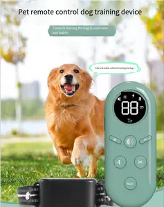 Electric dog training collar, smart dog shock collar, with 3 training modes and training icons, waterproof dog collar suitable for medium and large dogs e-collar technology vibration Bark Ultrasonic