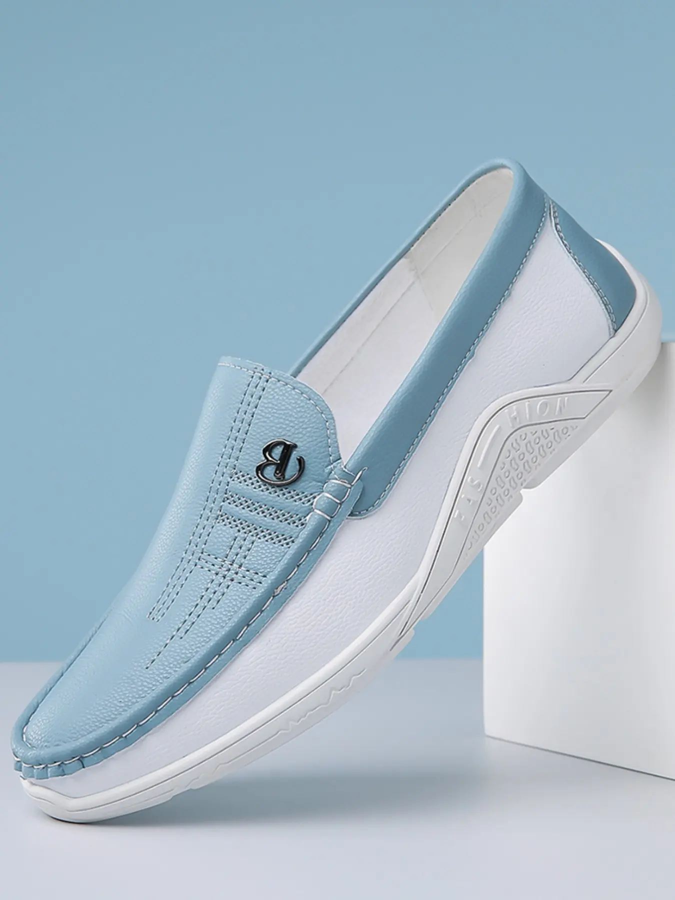 Men's Casual Business Shoes, Slip on Fashion shoes, Plain PU Upper, Rubber Sole, Less Than Ankle Height, All Seasons, Classic Versatile Beanies