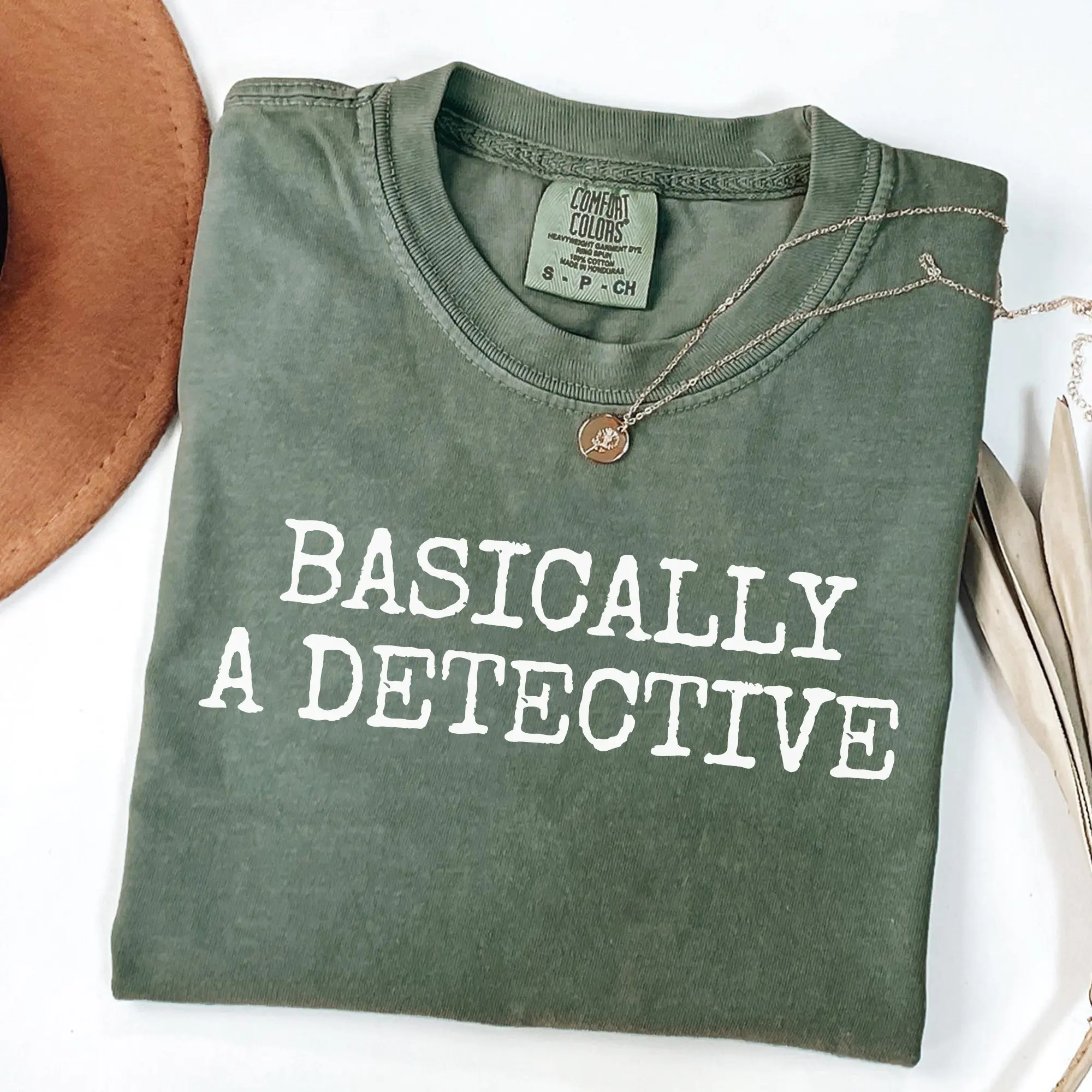 Comfort Colors True Crime Shirt, Basically A Detective Shirt, True Crime T-Shirt, Murder Show Tee