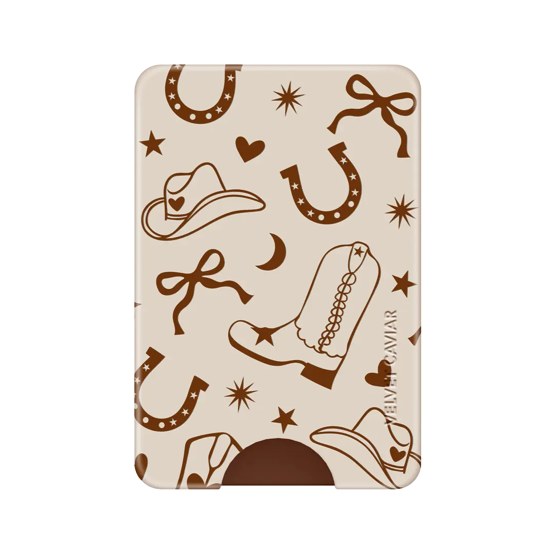 Velvet Caviar Rodeo Drive Marble MagSafe Wallet for Women, Slim Magnetic Phone Card Holder Attachment, Wallets For Women