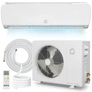 12000 BTU 115V Ductless Mini Split AC Heat Pump for Apartment/Room, 19 SEER 42dB Ultra-Quiet Inverter System, 3-in-1 Cooling Heating Dehumidifier, 10ft Line Set Ready to Use (Plug and Play)
