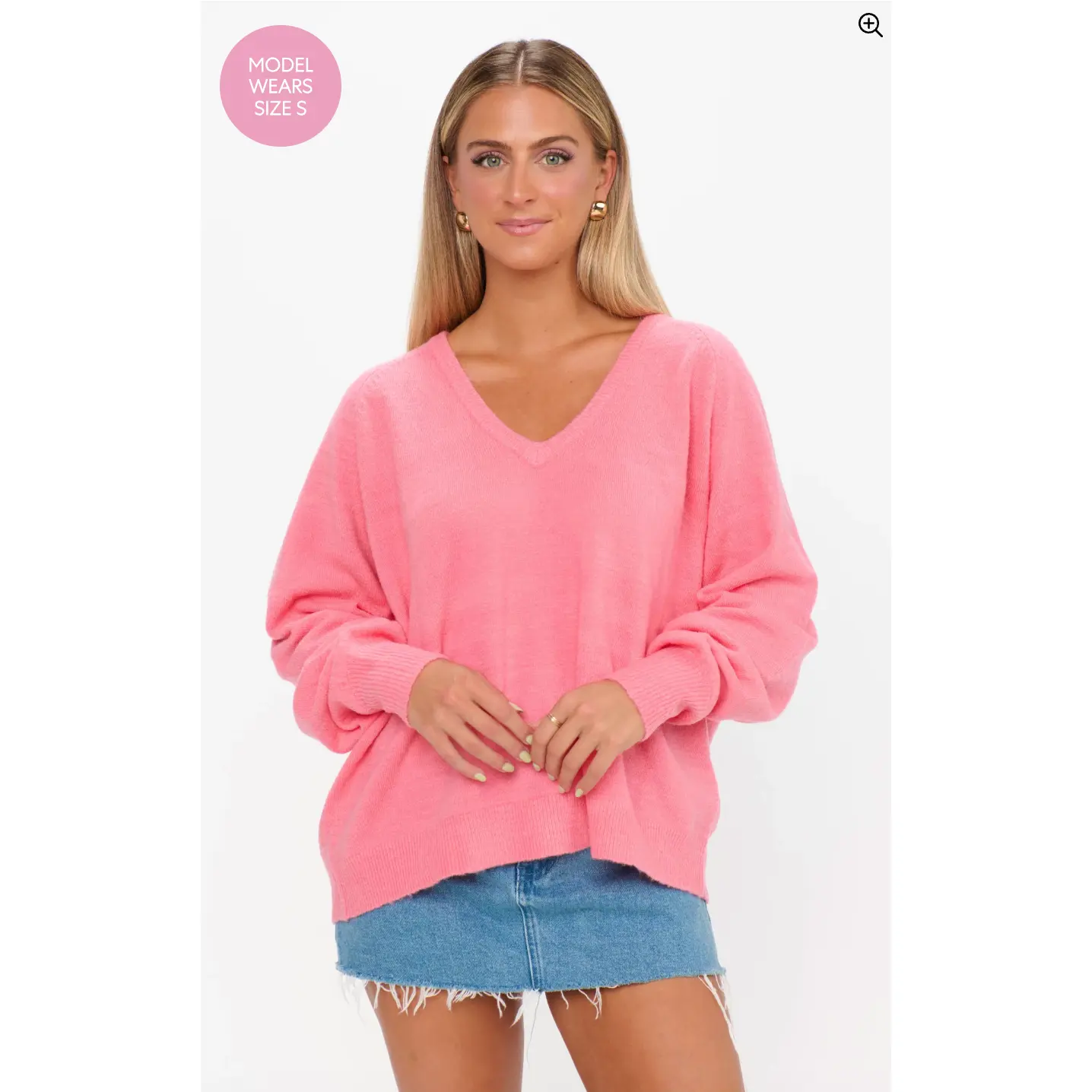 Anything Goes Knit Sweater in Coral