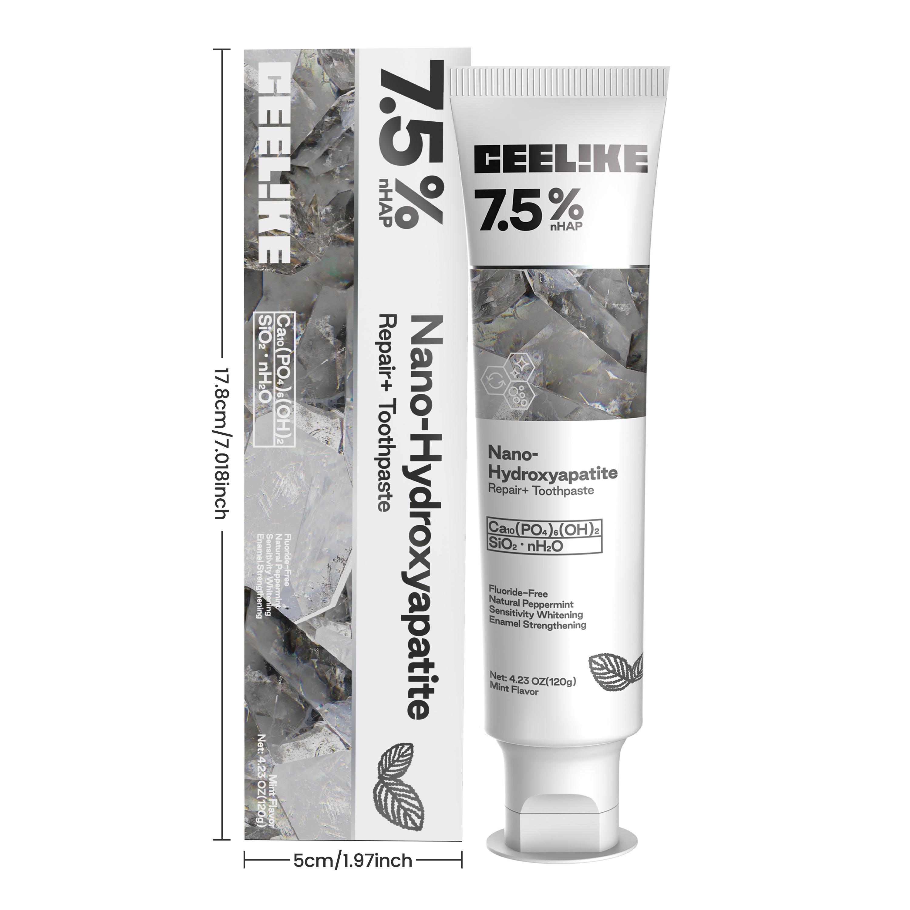【MSDRWIKEY】New 7-Pro Intensive Toothpaste + CEELIKE 7.5% Nano-Hydroxyapatite Toothpaste - 2-Tube Oral Care Set 【MSDRWIKEY】New 7-Pro Intensive Toothpaste + CEELIKE 7.5% Nano-Hydroxyapatite Toothpaste - 2-Tube Oral Care Set