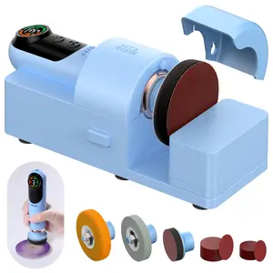 4-in-1 Advanced Resin Sanding and Polishing Machine, 2000mAh*2 Large Battery Capacity, Powerful 3-Speed, LCD Display, Compact and Lightweight for Resin Grinding, Glass, Metal, Jade,etc - LET'S RESIN