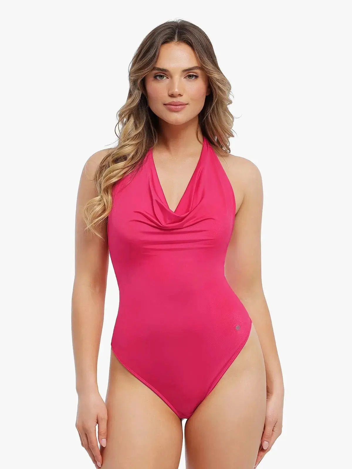 Neck look halter neck bodysuit - TikTok Shop