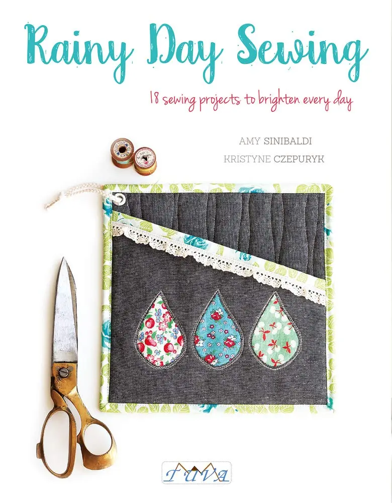 Rainy Day Sewing Book for Adults & Craft Lovers - 18 Sewing Projects, Cross-Stitch Guides, Easy-to-Follow Illustrations, English Instructions, Fabric Tips, Animal & Fruit Motifs to Brighten a Rainy Day