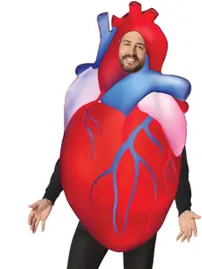 Rasta Imposta Human Heart Costume, Unisex, One Size