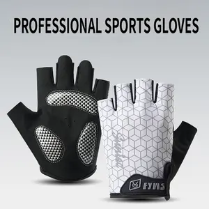 Half Finger Cycling Gloves Anti-slip Shock Absorption Breathable Sports Gloves For Men Women MTB Road Bike Gym Fitness Training