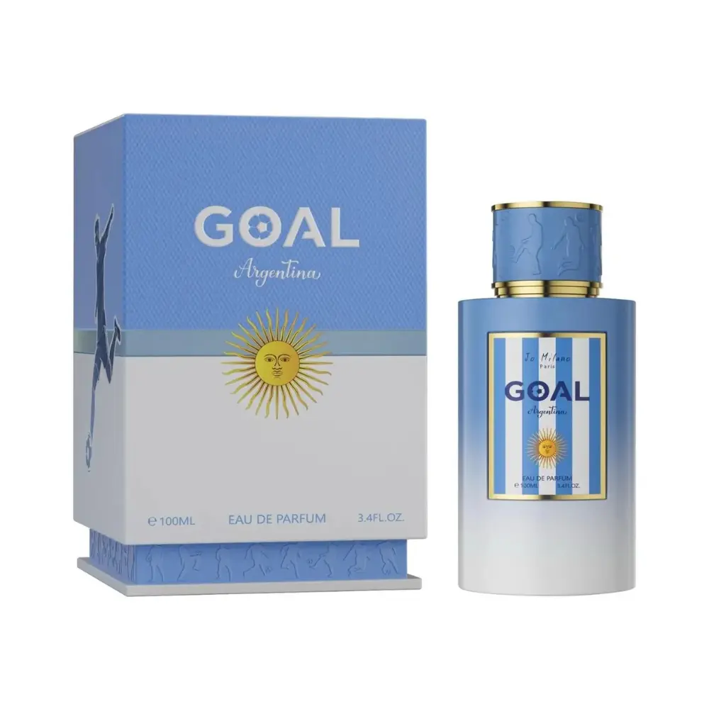 Jo Milano Goal Argentina Parfum Spray 3.4 oz | Tropical Woody Fragrance with Coconut, Pineapple, Ginger & Tonka Bean | Long-Lasting Unisex Perfume