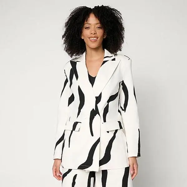 Mrs The Label By Megan Renee Megan Renee Cotton Twill Blazer