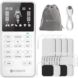 Etekcity 4 - Output TENS Unit, Muscle Accessory Machine, Neck Back Massager, Rechargeable Electric Comfort Device, TikTokShopBlackFriday Deal