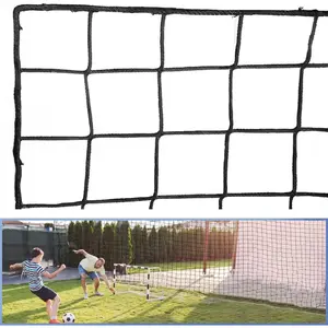 Soccer Backstop Net High Impact Barrier Net Nylon Practice Sports Netting 10x20ft/10x30ft/10x40ft Installation Rope Included