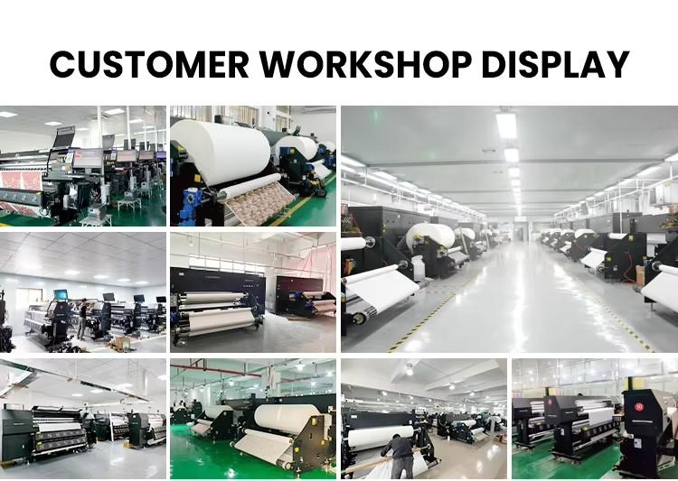 PO-TRY High Speed Sublimation Printer 8 Heads Industrial Heat Transfer Machine for Sportswear Polyester Fabric 4000m/Day