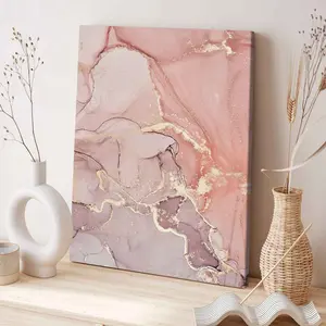 Modern Art Canvas Print, Solid Wood Frame, Abstract Marble Pattern Poster for Living Room & Bedroom Decor, Abstract Art Design, Waterproof HD Wall Art, Ideal Hallway Decoration, Abstract Art Prints