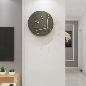 Elegant Nordic Solar Wall Clock - Modern Minimalist Design