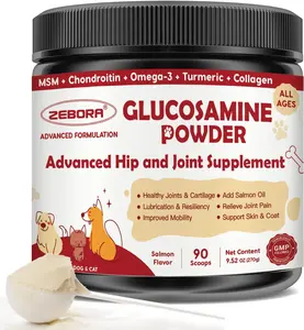 Glucosamine for Dogs Hip and Joint Supplement Powder with Chondroitin MSM Omega 3 Collagen for Dog Pain Relief Advanced Mobility Care Cartilage and Bone Support for Small Medium Large Breeds 270g