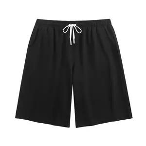 Sweatshort Black Color  240G with Logo - Cotton Material for Comfort & Style - Casual Versatile Dark Gray Sweatshort LGHT OATME, DARK OATMEA, for Everyday Wear Tropical Techwear tiktok shop