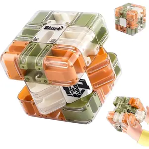 3D Magic Cube Maze Ball Puzzle – Spatial Awareness Brain Training Toy, Stress Relief Logic Game Gift for Adults & Teens